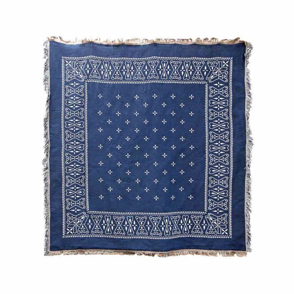 バンダナ スローケット クロス Bandana Throwket Cross Navy ネイビー
