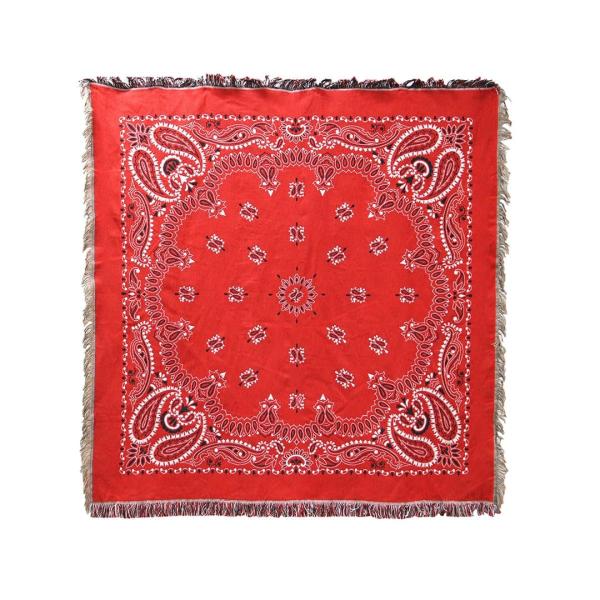 バンダナ スローケット ペイズリー Bandana Throwket Paisley Red