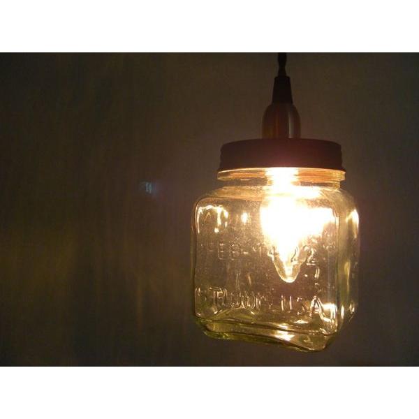 ヴィンテージ　ボトルライト ペンダントライト アンティーク ガラス 照明 北欧 ボトル ランプ