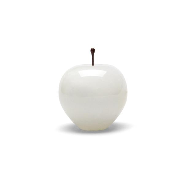 マーブルアップル ホワイト ラージ Marble Apple White Large 置物