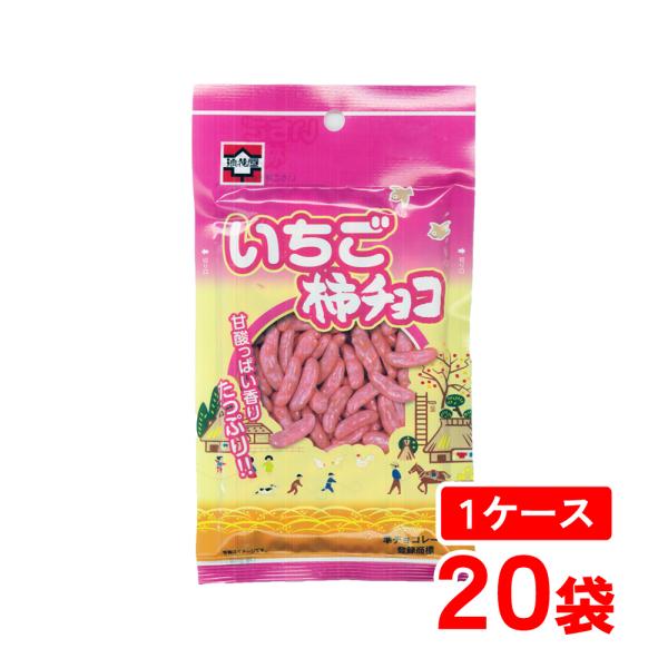 浪花屋製菓 柿の種 チョコ いちご柿チョコ 1箱(40g×20袋) 新潟