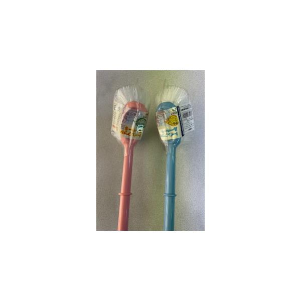 ・便器のカーブにフィット ・和洋式兼用サイズ：約410×45×60mm材質   柄：ポリプロピレン         毛：サワカロン（ポリエステル）耐熱温度：100度