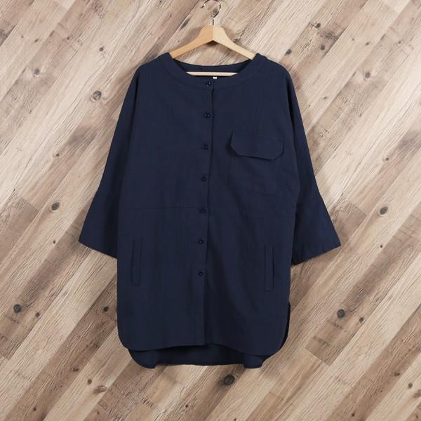 シャツ レディース 秋冬 長袖 ロング コーデ トップス ボタンシャツ 大きいサイズ 綿麻 羽織 体型カバーメール便のみ送料無料2 5月1日から10日入荷予定 C Aultop 277 N Mart 通販 Yahoo ショッピング