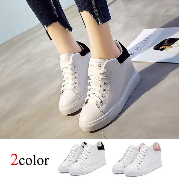 宅配便送料別 インヒールスニーカー 厚底 ハイカット スポーツ シューズ レディース C Lbot 073 N Mart 通販 Yahoo ショッピング