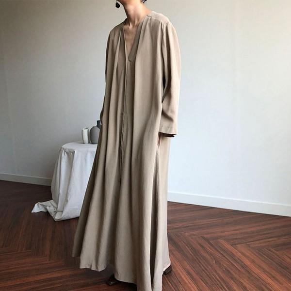 シャツワンピース レディース ロング ウエストリボン マキシ丈 羽織り 襟なし カジュアル きれいめ 春服メール便のみ送料無料3 8月1日から10日入荷予定 C Ltop 275 N Mart 通販 Yahoo ショッピング