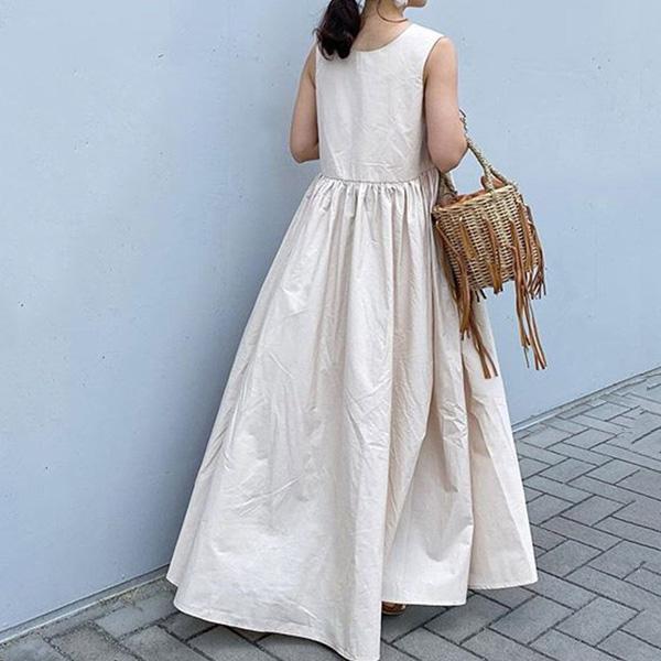 ワンピース マキシ丈 レディース ロング ゆったり ノースリーブ Vネック きれいめ 楽ちん 30代 40代 春 夏 メール便のみ送料無料2 6月10日から日入荷予定 C Ltop 356 N Mart 通販 Yahoo ショッピング