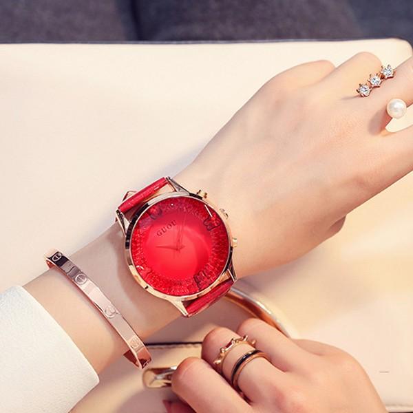 腕時計 レディース 時計 ブランド おしゃれ Guou ラインストーン ウォッチ 女性用 プレゼント 30代 40代 メール便のみ送料無料2 C Wat 034 N Mart 通販 Yahoo ショッピング