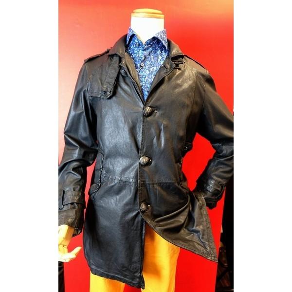 セール30％OFF スペイン製レザージャケット ブラック 50サイズ 