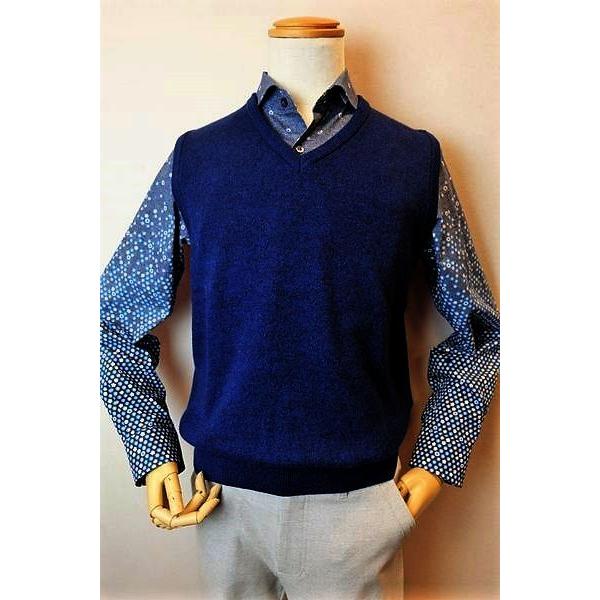 ANJELO アンジェロ カシミヤニットダウンベスト ジップアップ