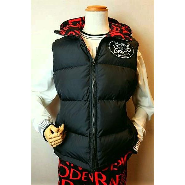 セール50％OFF バーニヴァーノ BARNIVARNO ダウンベスト ブラック