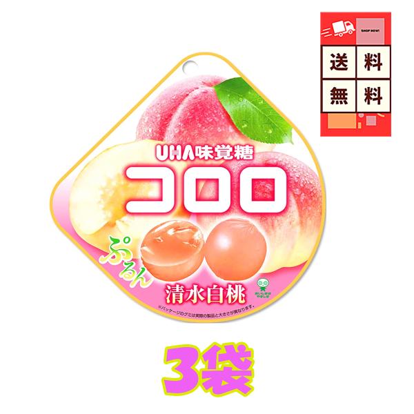 まるで果実そのもの！「UHA味覚糖 コロロ 清水白桃味」は、ぷるんと弾ける独特の食感と、ジューシーな清水白桃の甘みがぎゅっと詰まった贅沢グミ。グミの常識を超えた“果実級”の食べ応えで、おやつはもちろんリフレッシュタイムにもぴったり。独自の製...