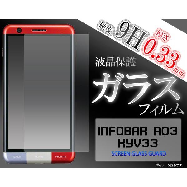 INFOBAR A03 KYV33 �t���ی�t�B���� �K���X�t�B����  au �C���t�H�o�[A03 �^�b�`�p�l���V�[��