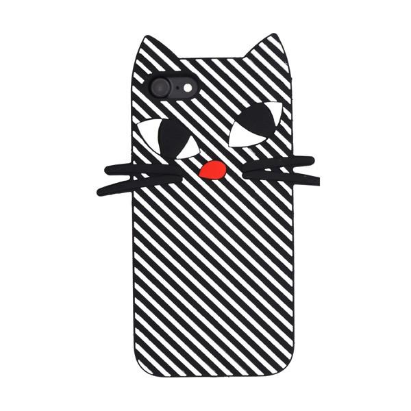 Iphonese2 Iphone8 Iphone7 ケース しましまキャット 面白 シリコンケース アイフォンケース 猫 かわいい Ip7 4026 N Style 通販 Yahoo ショッピング