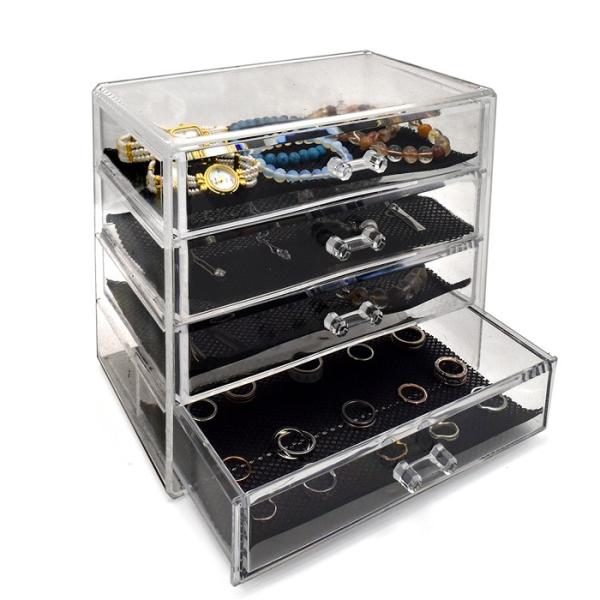 アクリルアクセサリーケース 引き出し式 4段ワイド 収納 ディスプレイボックス Buyee Buyee 日本の通販商品 オークションの代理入札 代理購入