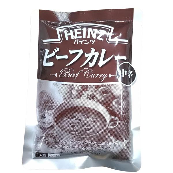 他サイト： ハインツカレー HEINZ ハインツ  ビーフカレー  牛肉/たまねぎ入り  中辛 200g×10袋の商品画像