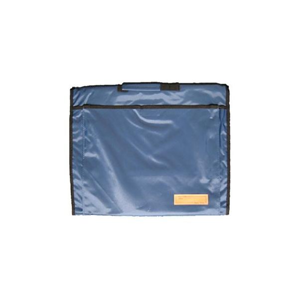 大明企画 背もたれ式防災頭巾用ポケット付カバー ネイビー 約34×42cm 90053