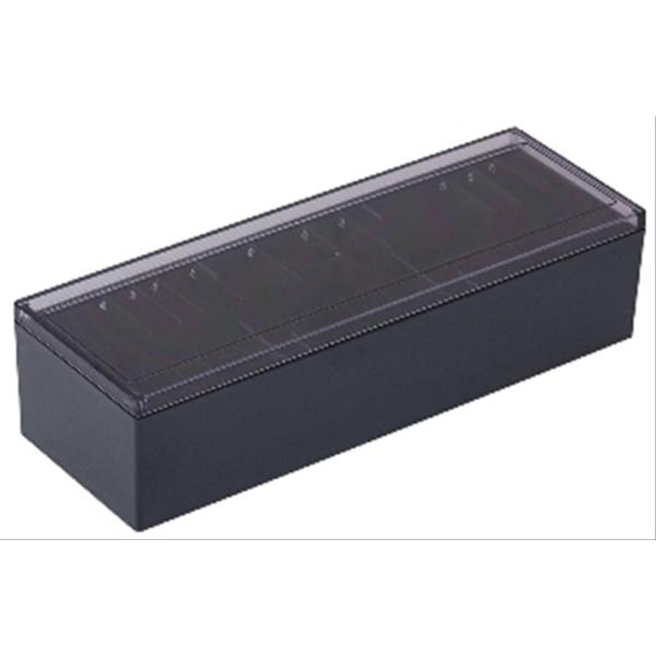 キングジム 名刺 整理箱 ボックスタイプ 収納約1000枚 黒 75-BK