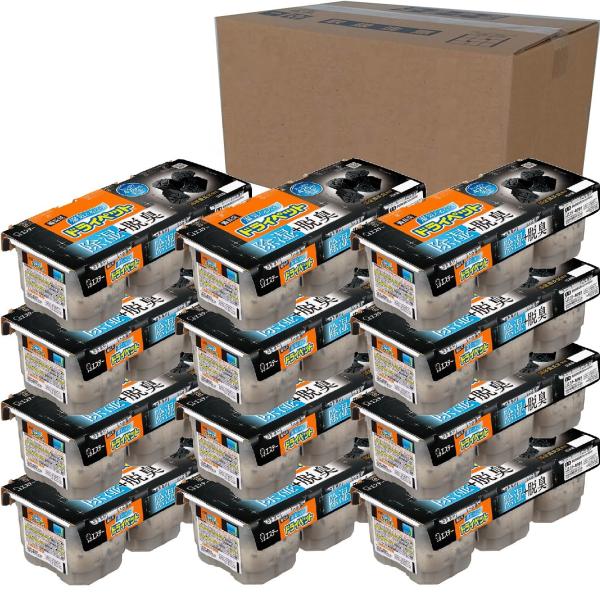 他サイト： ドライペット  ケース販売  備長炭ドライペット 除湿剤 タンクタイプ どこでも用 3個入×12個パック 除湿 脱臭 湿気取り Rの商品画像