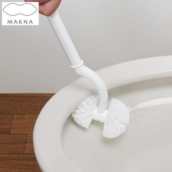 他サイト： (在庫限り)MARNA 抗菌SLIMトイレブラシ ホワイト W630W マーナの商品画像