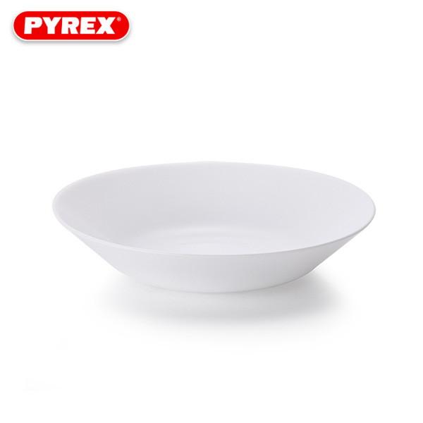 在庫限り)PYREX ミルクグラス スモールプレート 15cm ジャストホワイト