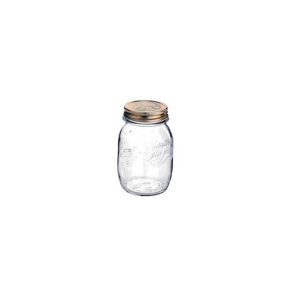 Bormioli Rocco ボルミオリ・ロッコ　クアトロスタッジオーニ　ジャム瓶　メタルキャップジャー　500ml　ガラス製 （ 保存容器 保存ビン キャニスター ）