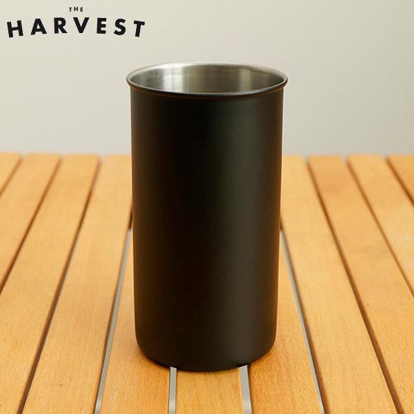 (在庫限り)HARVEST マルチキャニスターポット Matte Black Lサイズ HVDW-156 (本体のみ。フタ別売) φ83×150mm マットブラック、つや消し黒))