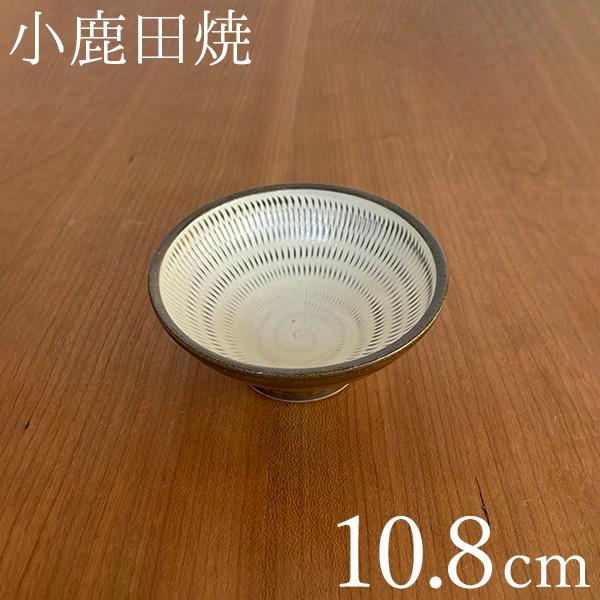 在庫限り)小鹿田焼 小鉢 黒縁 3.5寸 直径10.8cm×高さ4cm 品番