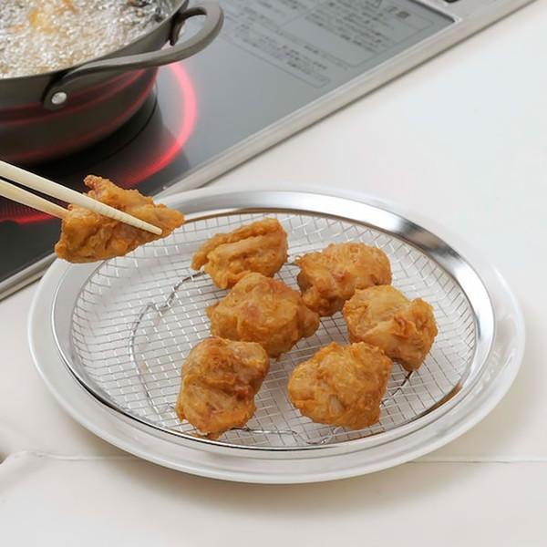 (在庫限り)下村企販 ママクック カラッと油切り皿 大 40252))