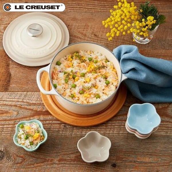 ル・クルーゼ シグニチャー ココット・ロンド 18cm メレンゲ  