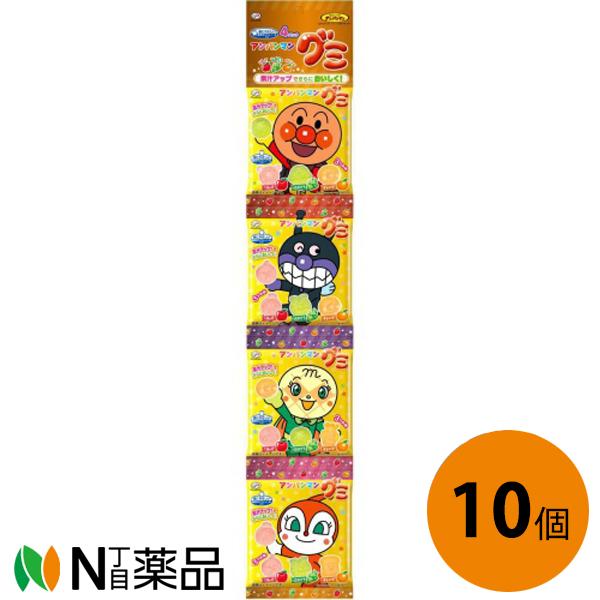 不二家（FUJIYA） アンパンマングミ［84g（21g×4連）］×10個セット