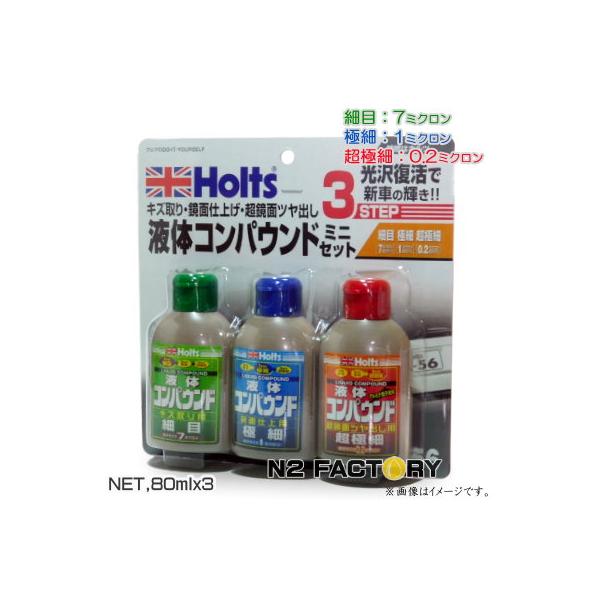 Holts（ホルツ） リキッドコンパウンドミニセット『キズ取り~仕上げ