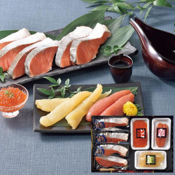 エスケイフーズ紅鮭・魚卵3点セット  FUJI お歳暮 お中元  送料無料