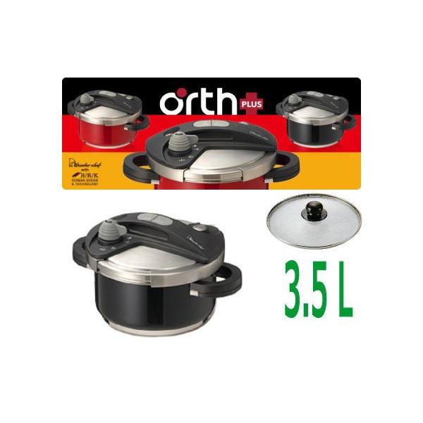 ワンダーシェフオースプラス3.5litre 新品未使用 ワンダーシェフ 圧力鍋 3.5L IH対応 オースプラス Wonder chef （ 両手