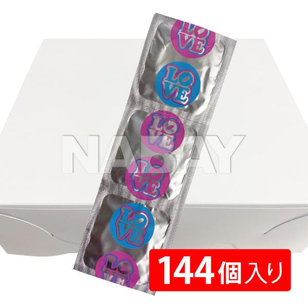 [宅配便]LOVE＆SKIN ラブアンドスキン 144個入り ゼリー加工 コンドーム 業務用