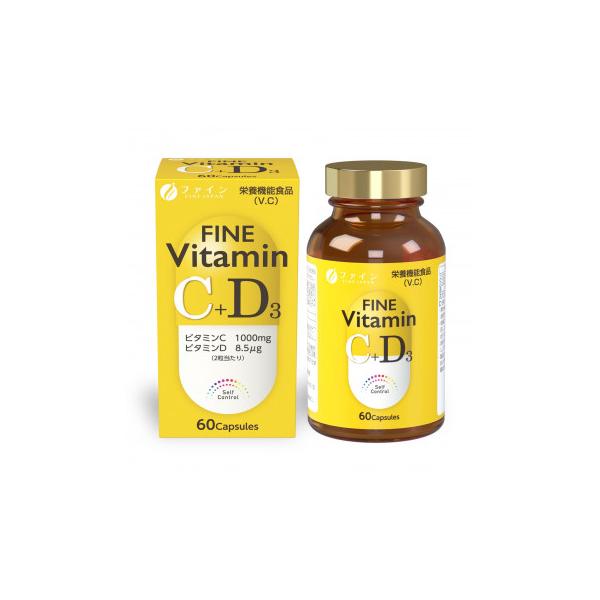 ファイン　ファインビタミンC+D 39g(650mg×60粒)