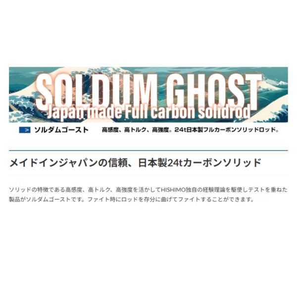 SOLDUM GOHST 602 HISHIMO/ヒシモ ソルダムゴースト　国内産ブランクス採用ソリッドロッド