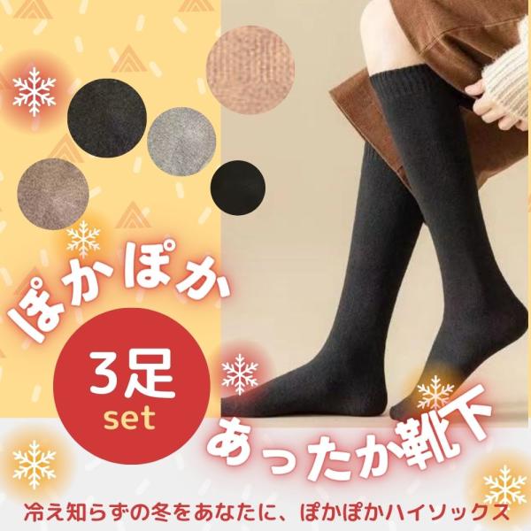 あったか靴下 暖かい モコモコ レディース セット 厚手 足の冷えない こたつ 3足セット メンズ