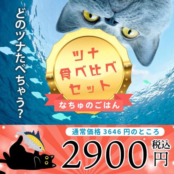 NEW なちゅのごはん 猫用ツナ食べ比べセット！na2610 お一人様1点限りです。数量限定SALE