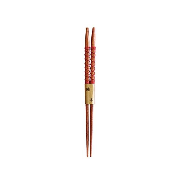 かのりゅう 糸巻き箸 赤 約20.5cm JA21-25-8s