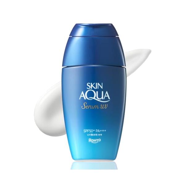 スキンアクア(SKIN AQUA) ヒアルロンセラムUV SPF50+・PA++++ UVカット (エタノールフリー 無香料 無着色 パラベンフ