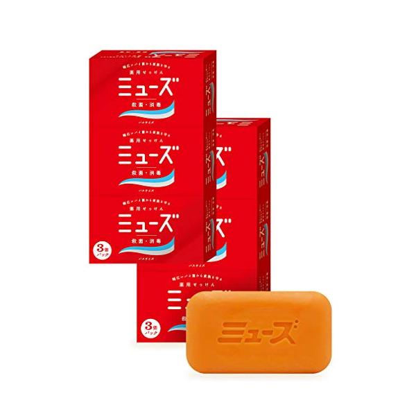 他サイト： 【医薬部外品】ミューズ 固形 石鹸 バスサイズ (135g×3個パック)×2セット お徳用 殺菌 消毒 お風呂サイズの商品画像