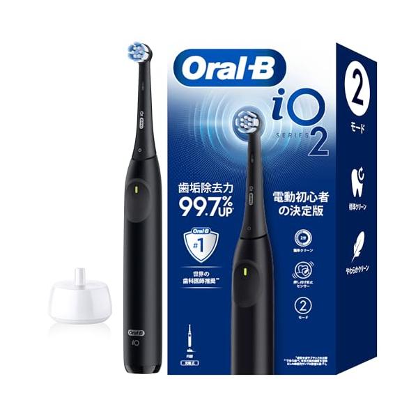 ブラウン 電動歯ブラシ オーラルB【電動初心者の決定版】iO2 iOS21D90BK ブラック 【.co.jp 限定】