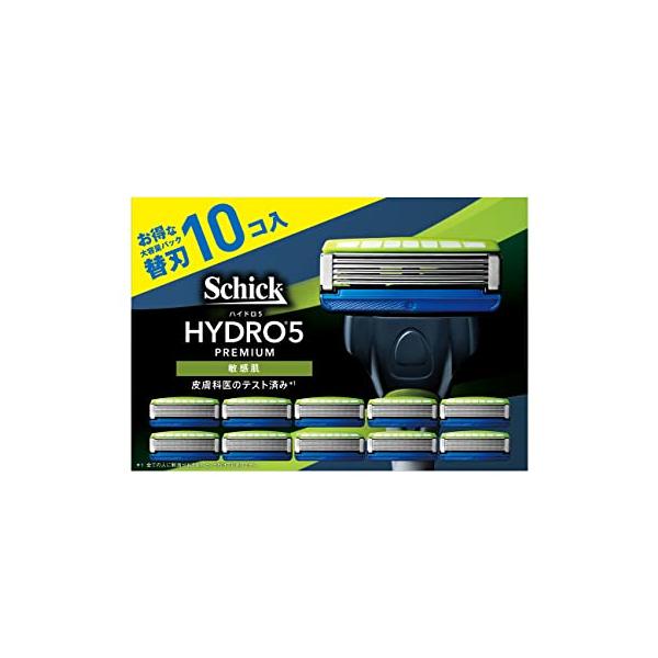 他サイト： Schick(シック) ハイドロ5プレミアム 敏感肌用 替刃(10コ入) 髭剃り カミソリの商品画像