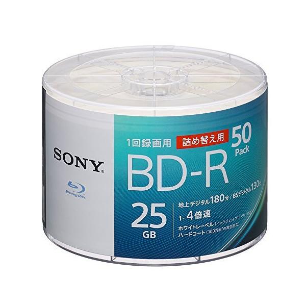 ソニー SONY ブルーレイディスク BD-R 25GB  50枚入り 4倍速ダビング対応 50BNR1VJPB4