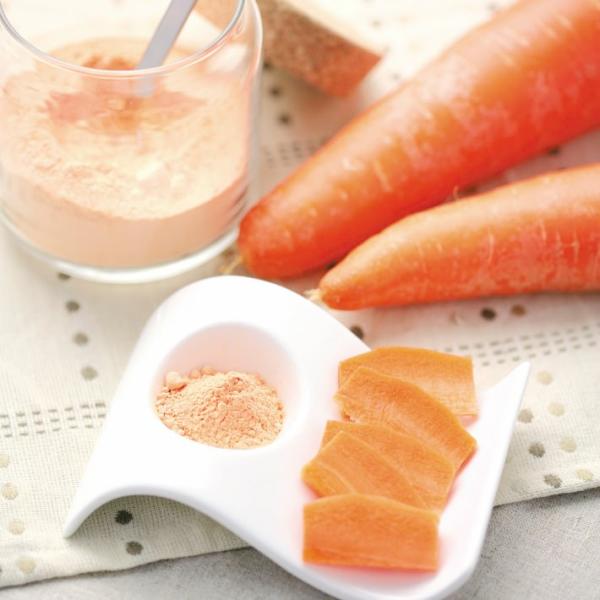 【原材料産地】長崎県産【原材料】人参【賞味期限】製造日から2年（半年以上のものを発送）【栄養成分】(財)日本食品分析センター調べ(商品100gあたり)熱量　323kcal水分　4.9g鉄　1.3mgたんぱく質　5.1g灰分　5.1g葉酸　7...