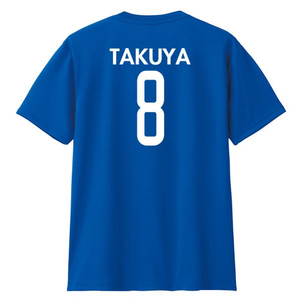 ミディアムブルーのTシャツで横浜マリノスを応援 (300-marinosa