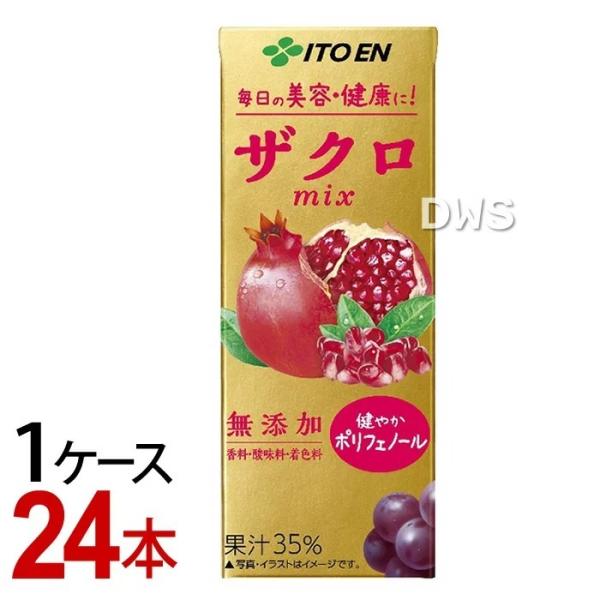 伊藤園　ザクロmix 紙パック　200ml （1ケース/24本）-000008
