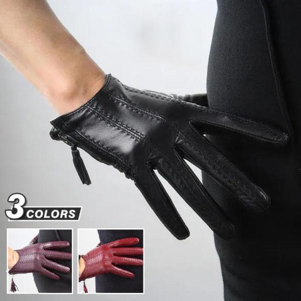 特別御予約品♥未使用極美品♥エルメス♥レザーグローブ♥羊革手袋♥サイズ7 東京ヒマワリ / KURODA(クロダ) 羊革 レディース 手袋 ネイビー