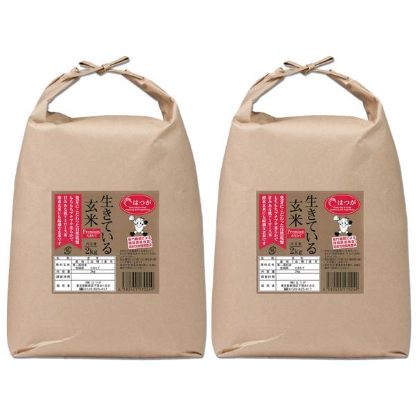 【生きている玄米プレミアム×たきたて】4kg 農薬・化学肥料無使用 令和7年産
