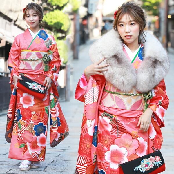 最大20日間レンタル 成人式 振袖レンタル 20点フルセット 派手